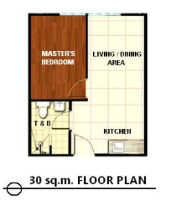 30sqm floor plan